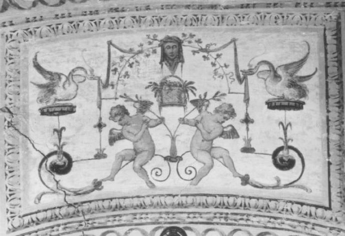 motivi decorativi a grottesche (dipinto) - ambito veronese (sec. XVI)