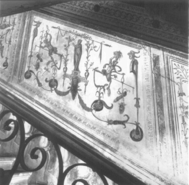 motivi decorativi a grottesche (dipinto) - ambito veronese (sec. XVI)