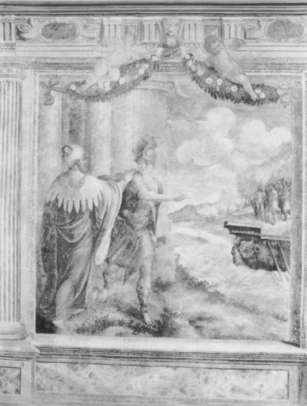 figure mitologiche (dipinto, serie) di Caliari Benedetto (attribuito) (sec. XVI)