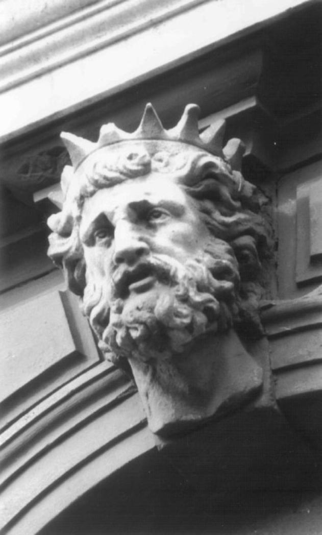 testa barbuta (scultura) - ambito veneziano (sec. XVII)