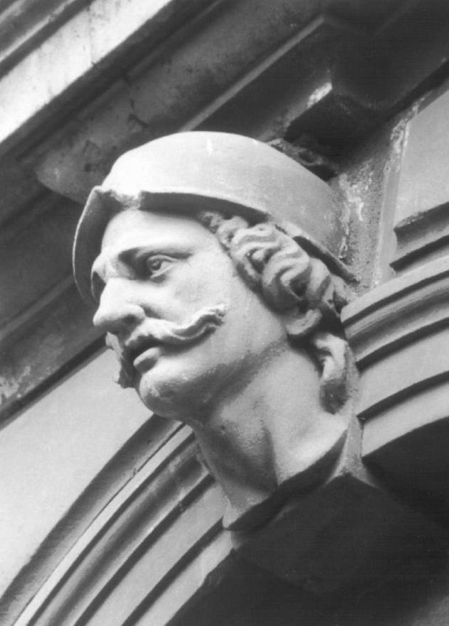 testa di guerriero (scultura) - ambito veneziano (sec. XVII)