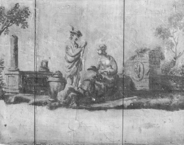 Rovina con figure (dipinto) di Griselini Francesco (sec. XVIII)
