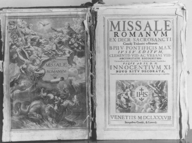 angeli/ monogramma cristologico (stampa) - ambito veneto (sec. XVII)