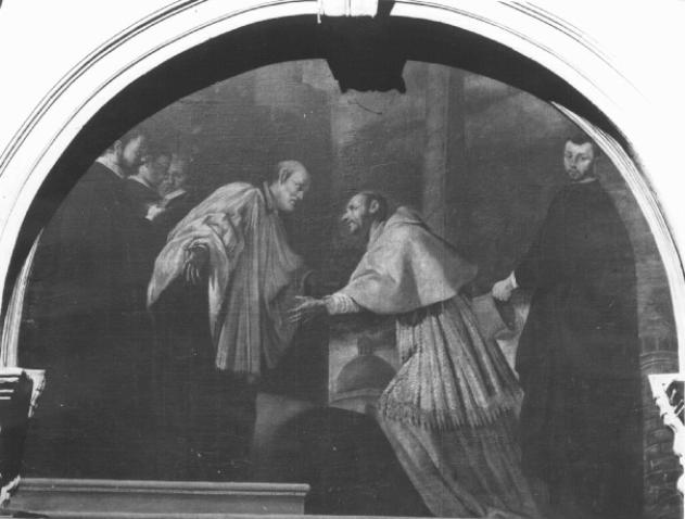 San Filippo e San Carlo Borromeo (dipinto) di Ferrari Luca Detto Luca Da Reggio (sec. XVII)