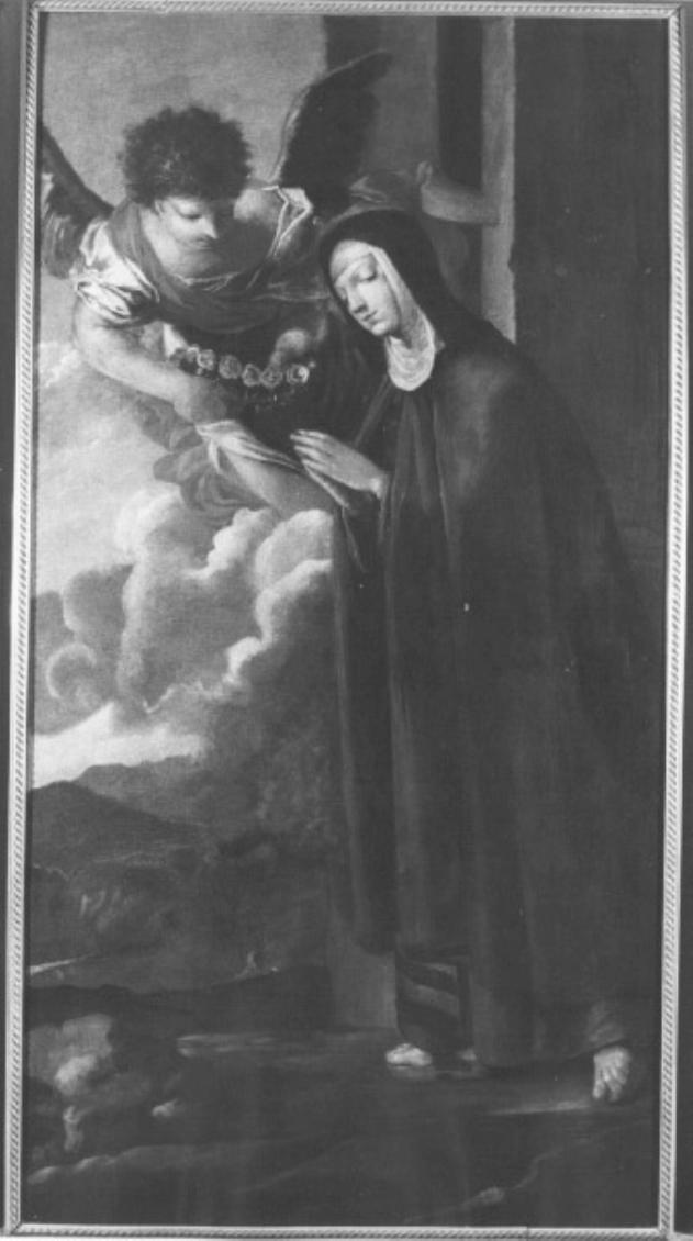 Santa monaca ( B.Elena Anselmini ?) (dipinto) di Liberi Pietro (cerchia) (sec. XVII)
