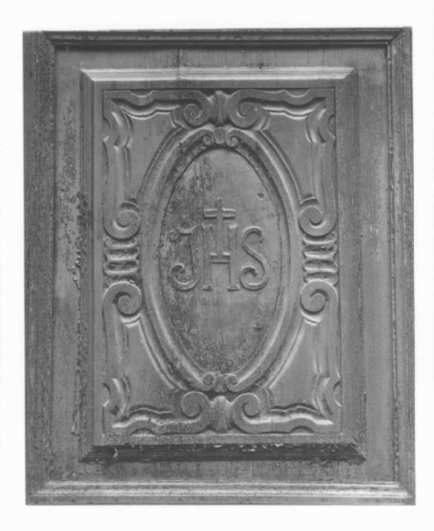 Monogramma di Cristo (rilievo) - ambito veneto (sec. XIX)