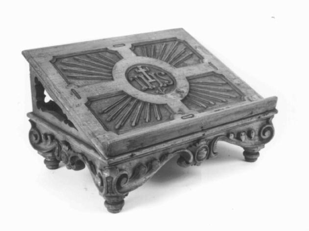 leggio - ambito veneto (seconda metà sec. XIX)