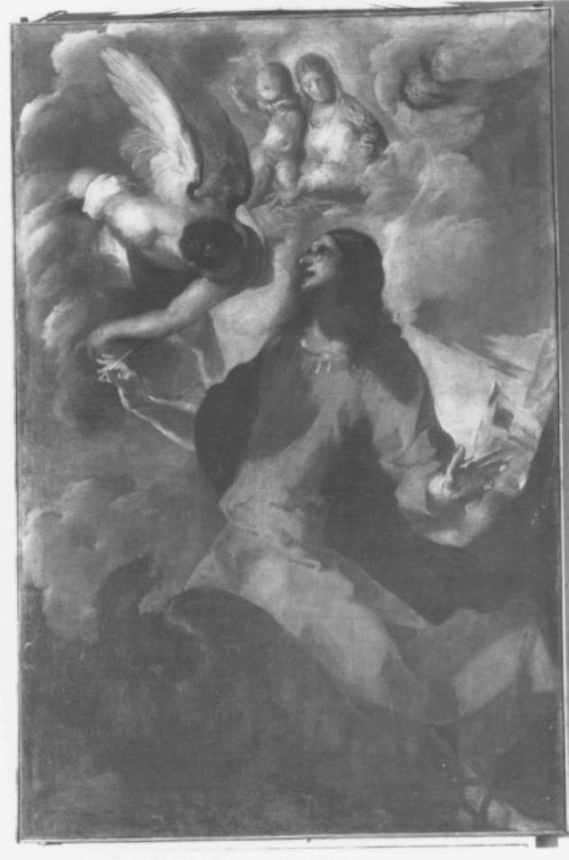 San Giovanni Evangelista in Patmos (dipinto) di Maffei Francesco (sec. XVII)