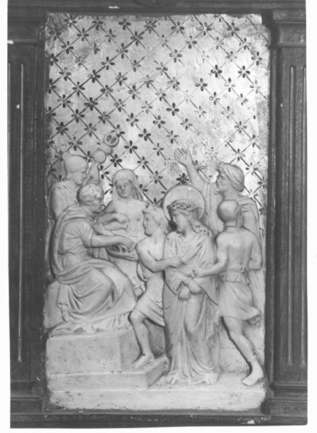 Prima stazione: Gesù condannato a morte (rilievo) - ambito veneto (seconda metà sec. XIX)