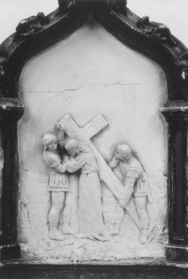 stazione II: Gesù caricato della croce (rilievo) - ambito veneto (sec. XIX)