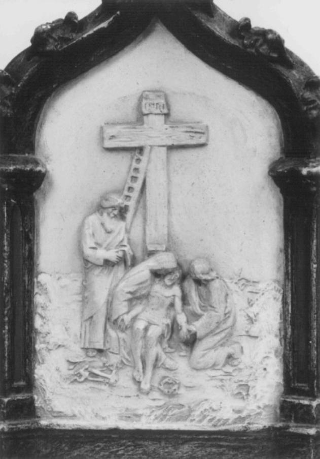 stazione XIII: Gesù deposto dalla croce (rilievo) - ambito veneto (sec. XIX)