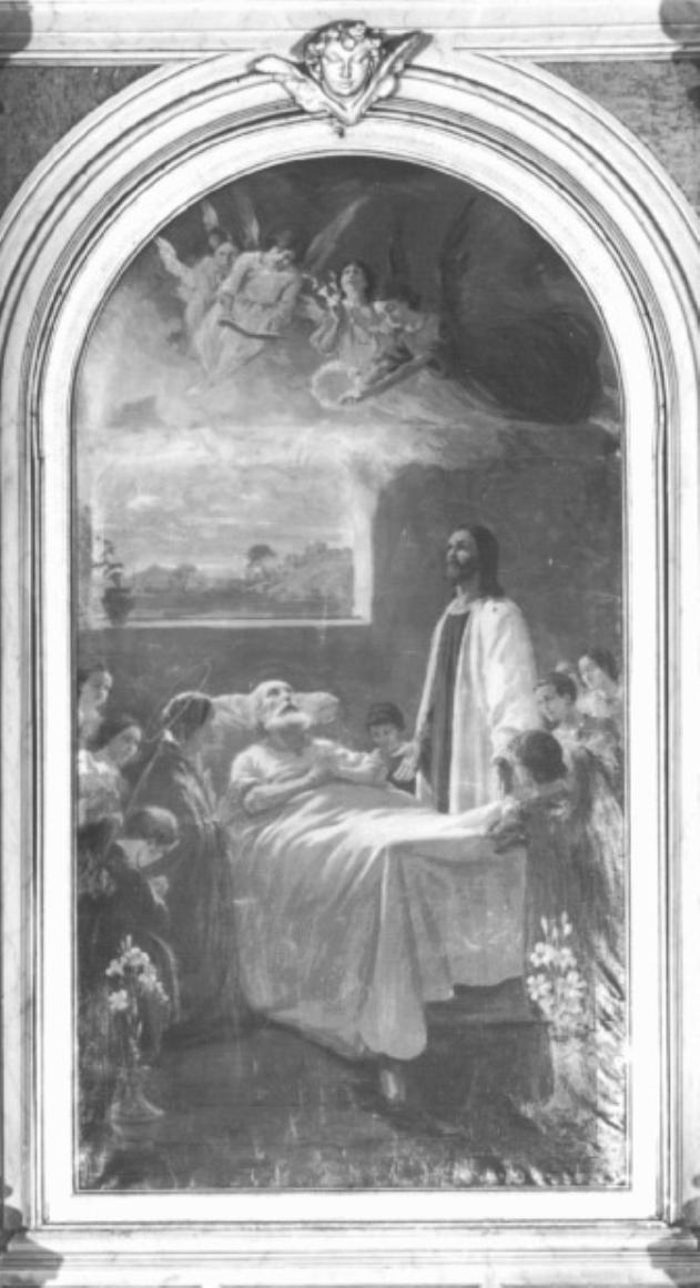 morte di San Giuseppe (dipinto) di Vianello Giacomo (sec. XX)