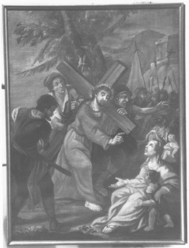 stazione VIII: Gesù consola le donne di Gerusalemme (dipinto) - ambito veneto (ultimo quarto sec. XVIII)