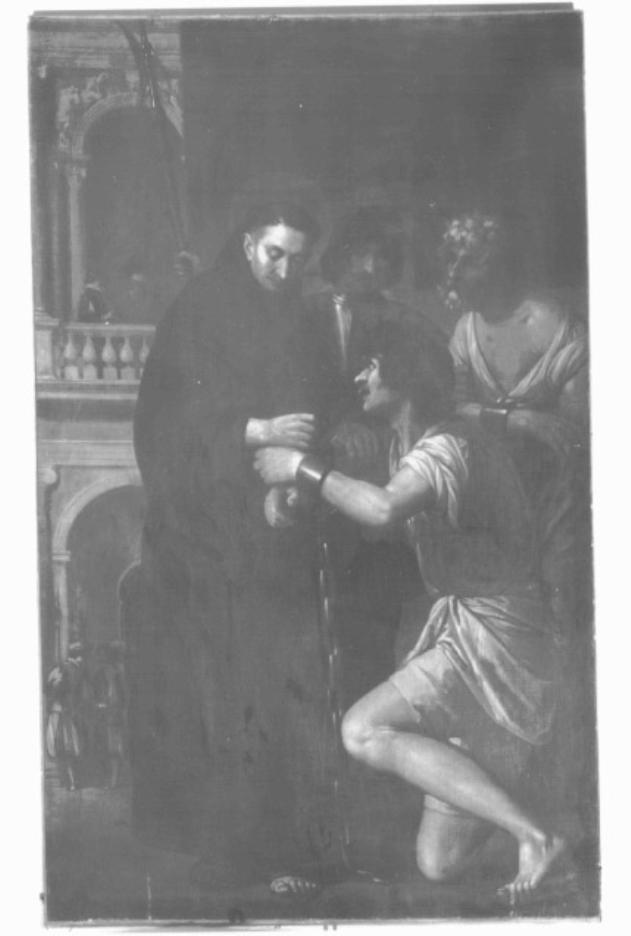 San Leonardo libera gli schiavi (dipinto) di Damini Pietro (attribuito) (sec. XVII)