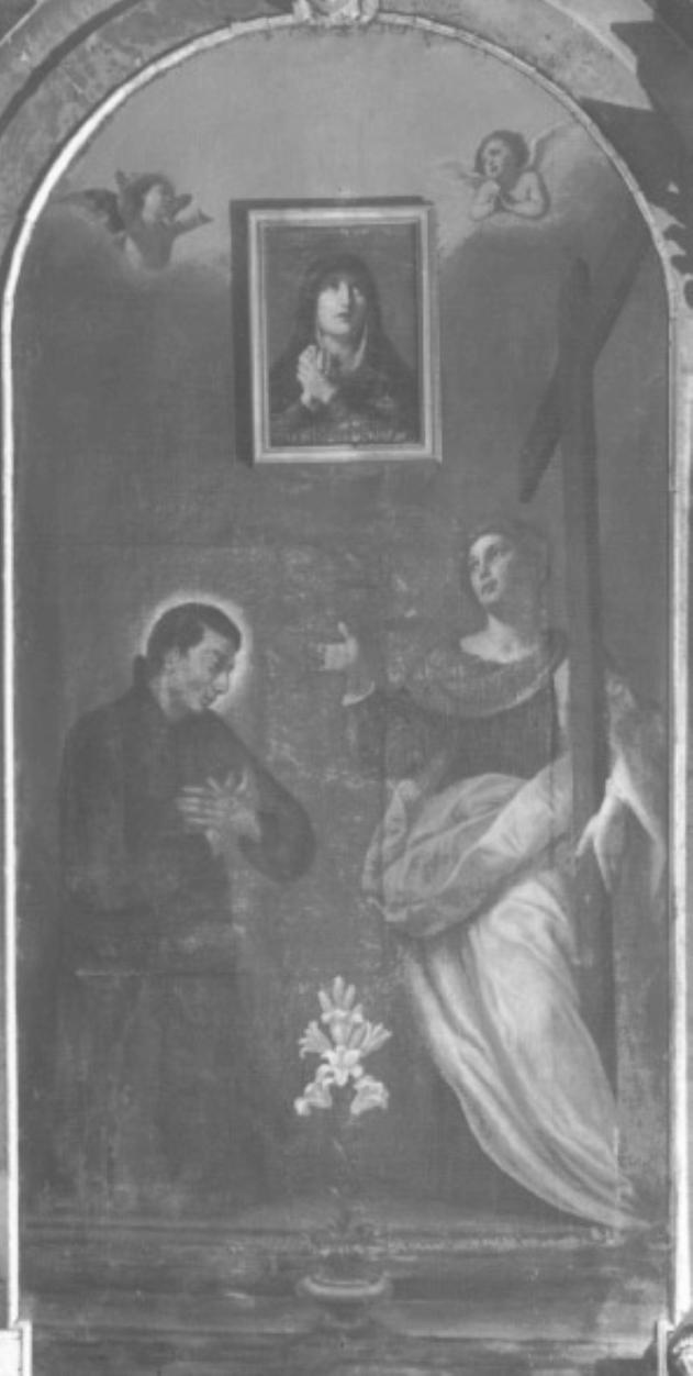 Sant' Elena Imperatrice/ San Luigi Gonzaga/ Ad- dolorata (dipinto) di Ferrari Luca Detto Luca Da Reggio - ambito Italia settentrionale (sec. XVII, sec. XVIII, sec. XIX)