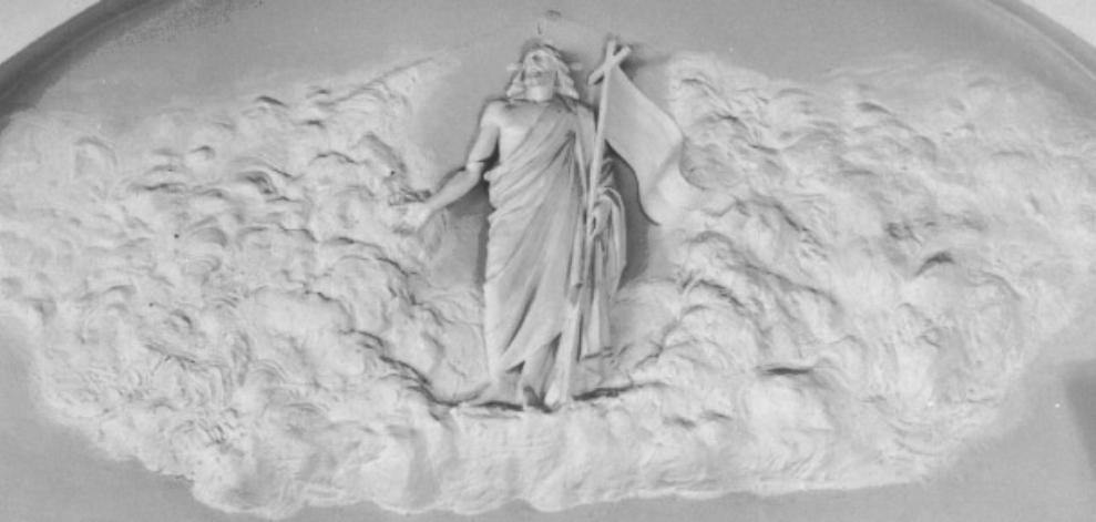 Cristo redentore (decorazione plastica) - ambito veneto (sec. XX)