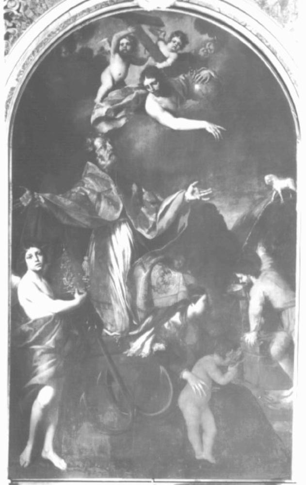 San Clemente papa (dipinto) di Ferrari Luca Detto Luca Da Reggio - ambito emiliano (sec. XVII)