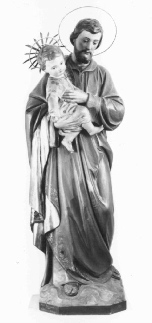San Giuseppe con Bambino Gesù (statua) di Perathoner Ferdinand (seconda metà sec. XIX)