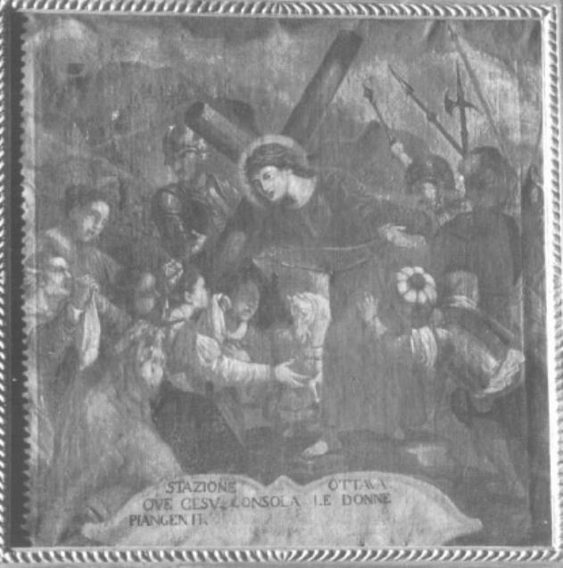 stazione VIII: Gesù consola le donne di Gerusalemme (dipinto) - ambito veneto (seconda metà sec. XVIII)