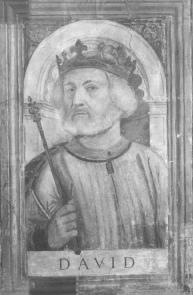 Re David (dipinto) di Tessari Girolamo detto Girolamo Dal Santo (sec. XVI)