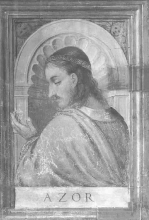 profeta Asor (dipinto) di Tessari Girolamo detto Girolamo Dal Santo (sec. XVI)