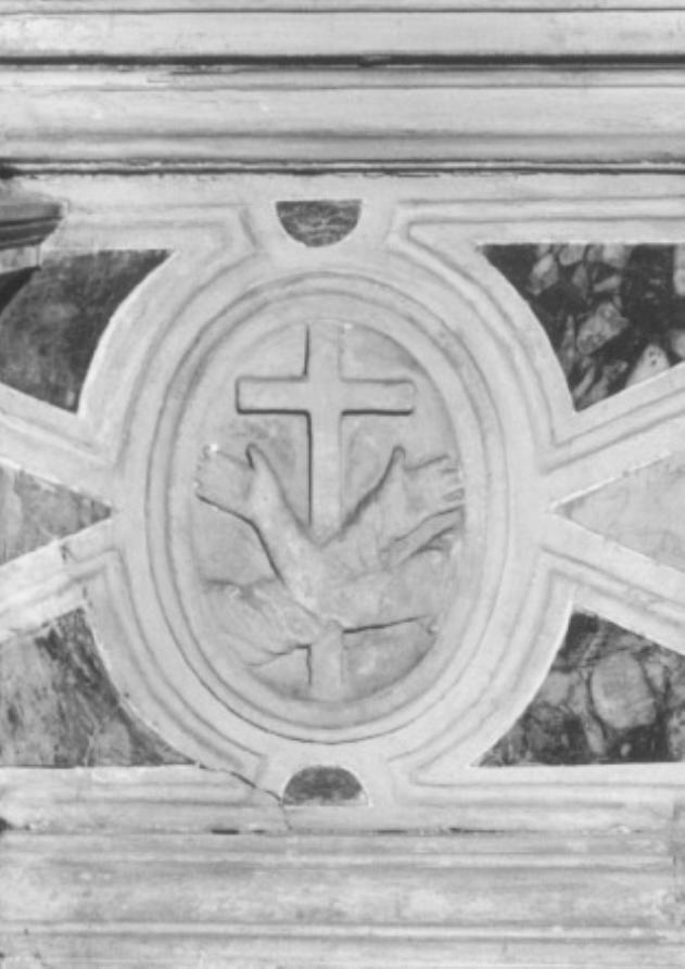 emblema dell'Ordine Francescano (rilievo) - ambito veneto (prima metà sec. XVIII)