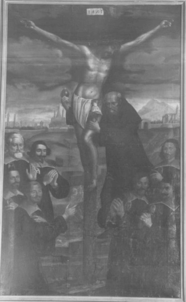 miracolo del crocifisso (dipinto) di Ghidoni Matteo Detto Matteo Dei Pitocchi (attribuito) (sec. XVII)