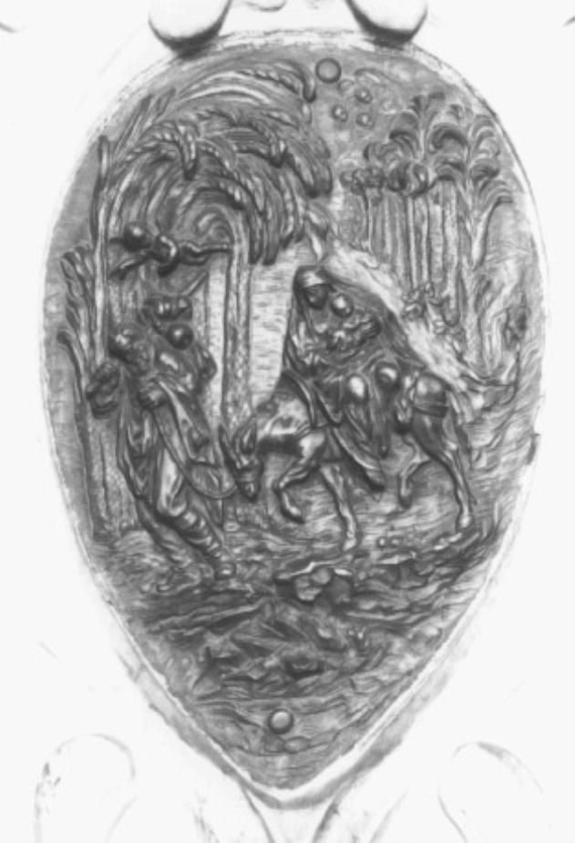 Fuga in Egitto (rilievo, ciclo) di Bonazza Giovanni (sec. XVIII)