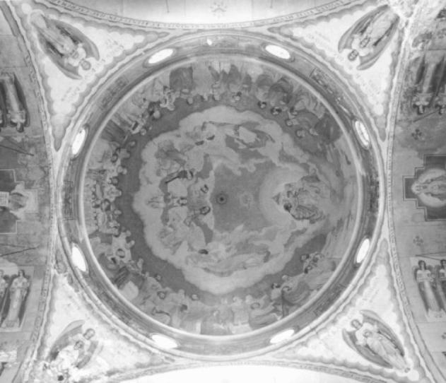 incoronazione di Maria Santissima e Gloria degli angeli e dei Santi (dipinto) di Fasal Antonio Sebastiano (sec. XX)