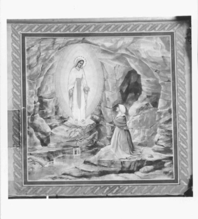apparizione della Madonna di Lourdes (dipinto) di Fasal Antonio Sebastiano (sec. XX)