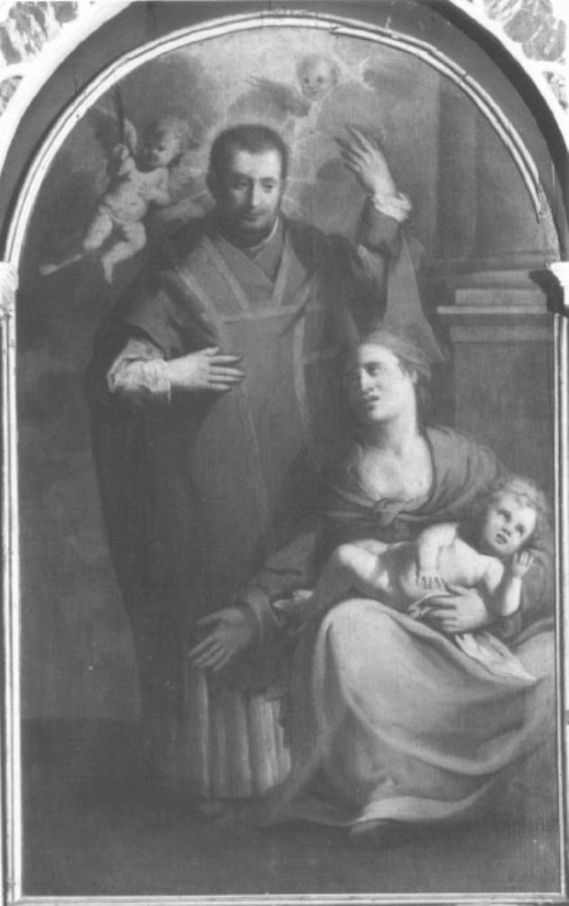 San Valentino risana un bambino (dipinto) di Varotari Alessandro detto Padovanino - ambito padovano (prima metà sec. XVII)