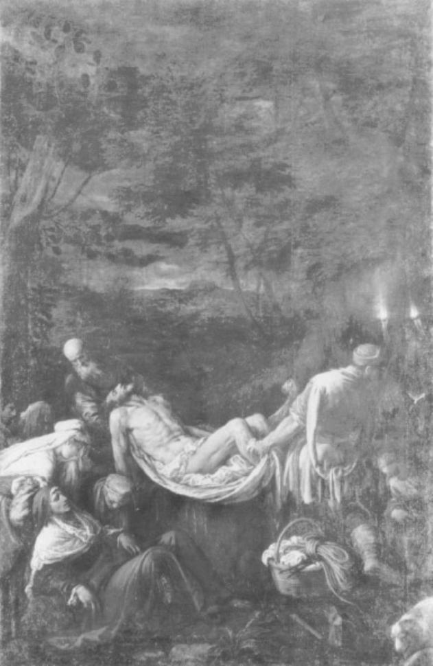 Trasporto di Cristo al sepolcro (dipinto) di Dal Ponte Jacopo detto Jacopo Bassano - ambito veneto (sec. XVI)