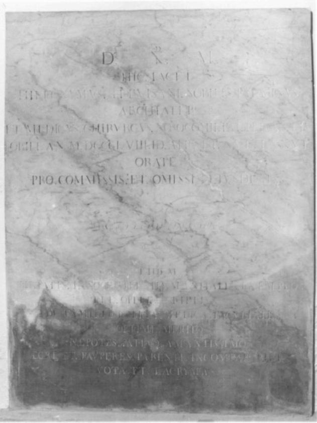 lastra tombale - ambito veneto (sec. XIX)