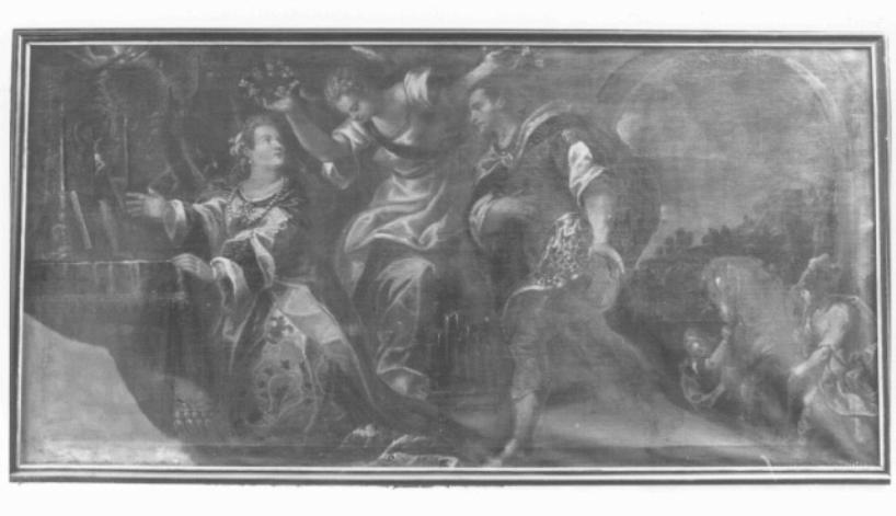 Conversione di San Tiburzio e San Valeriano (dipinto) di Michieli Andrea detto Andrea Vicentino (attribuito) (sec. XVII)
