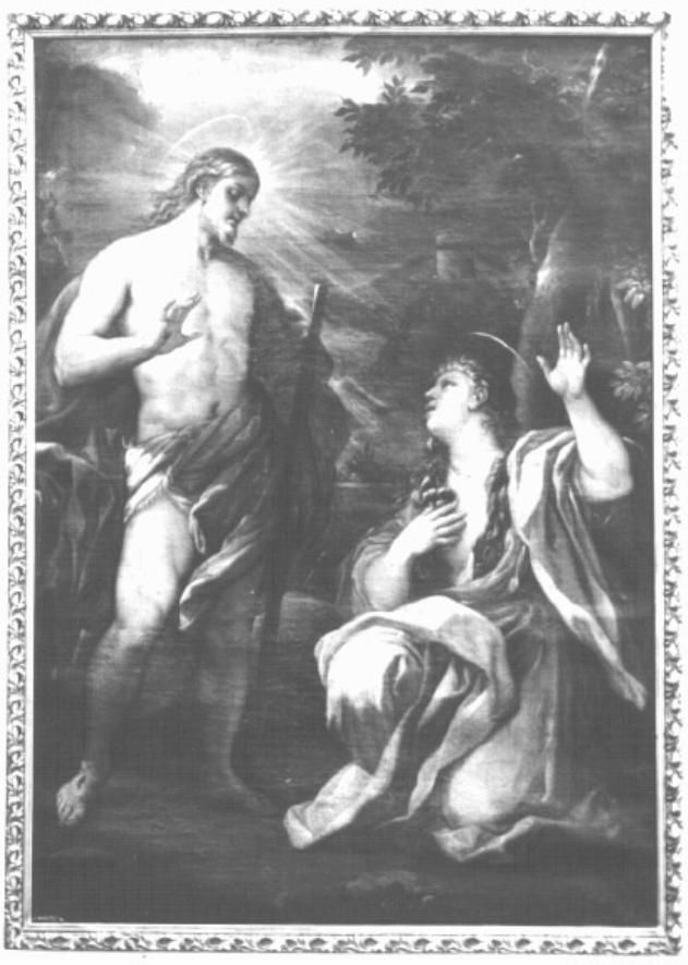 apparizione di Cristo risorto a Maria Maddalena (dipinto) di Giordano Luca detto Luca Fapresto (sec. XVII)