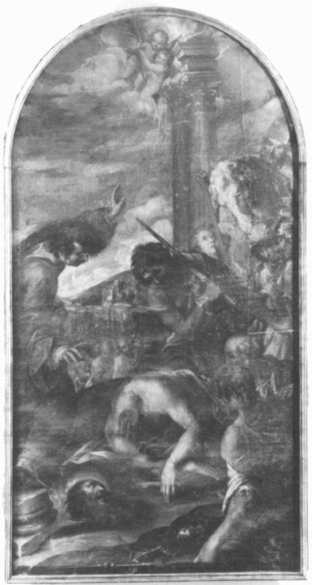 decapitazione di San Paolo (dipinto) di Bissoni Giovan Battista (sec. XVII)