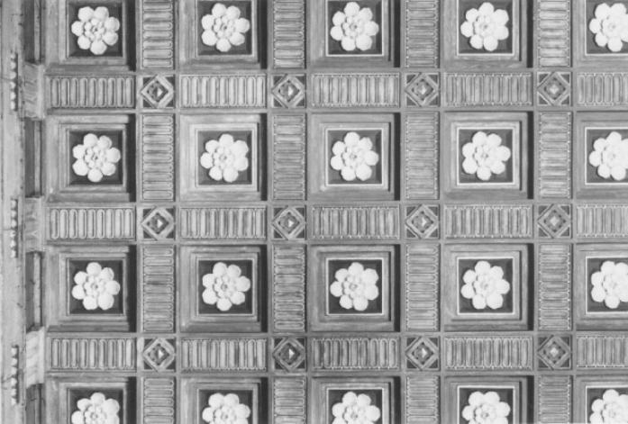 soffitto a cassettoni di Penello Antonio (attribuito) (sec. XX)