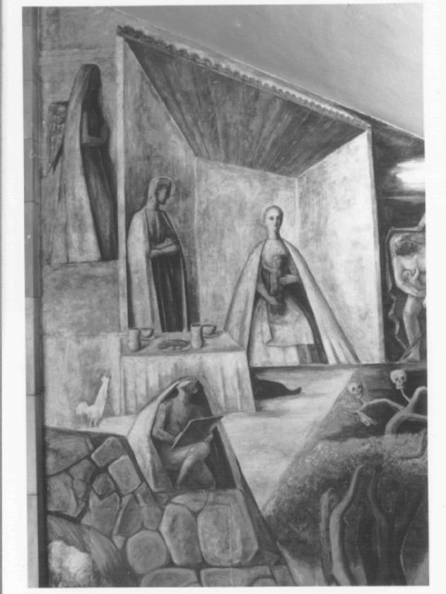 allegorie della Religione e della Famiglia (dipinto) di Ponti Gio, Pendini Fulvio, Dandolo Giovanni (sec. XX)