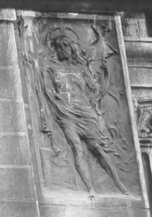 Cristo redentore (rilievo) di Penello Antonio (sec. XX)