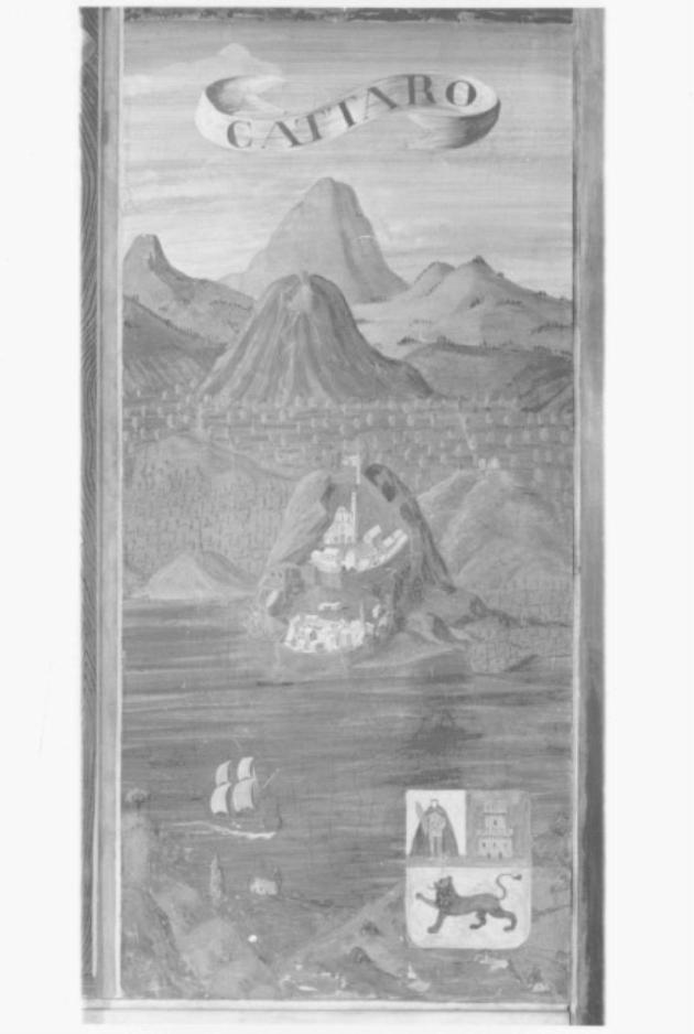 veduta di Cattaro (dipinto) di Fornasetti Pietro (sec. XX)