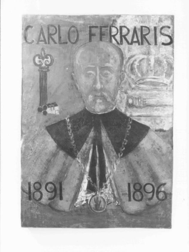 ritratto del rettore Carlo Ferraris (dipinto) di Santomaso Giuseppe Detto Bepi Sanso (sec. XX)