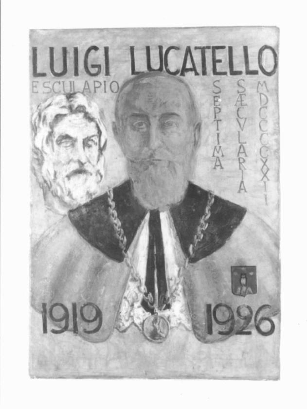 ritratto del rettore Luigi Lucatello (dipinto) di Santomaso Giuseppe Detto Bepi Sanso (sec. XX)