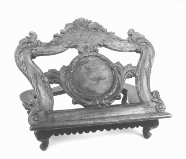 leggio - ambito veneto (prima metà sec. XVIII)