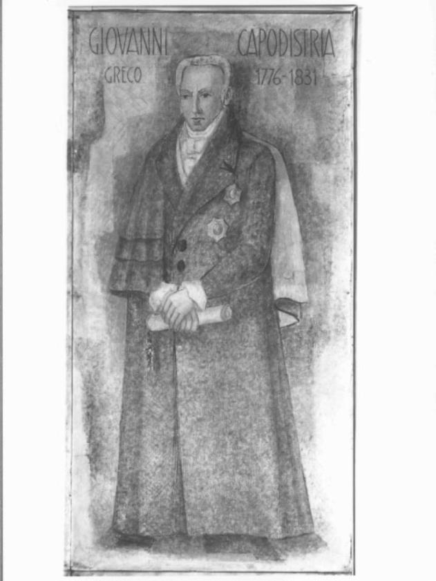 ritratto di Giovanni Capodistria (dipinto) di Dal Forno Gian Giacomo (sec. XX)