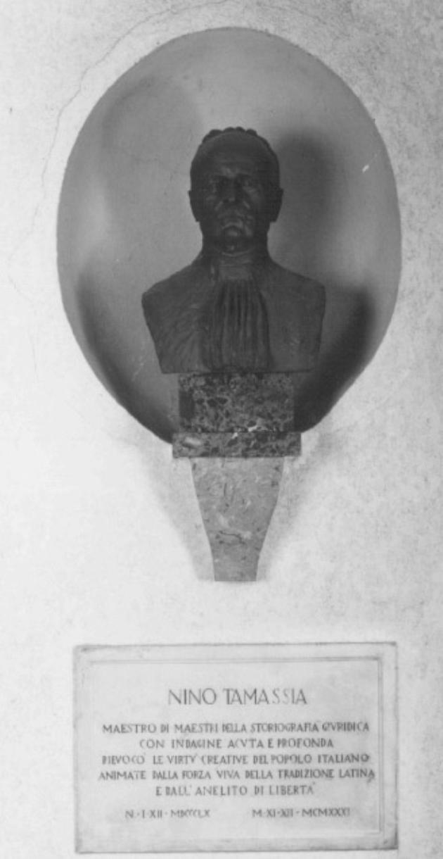 ritratto di Nino Tamassia (monumento) - ambito veneto (sec. XX)