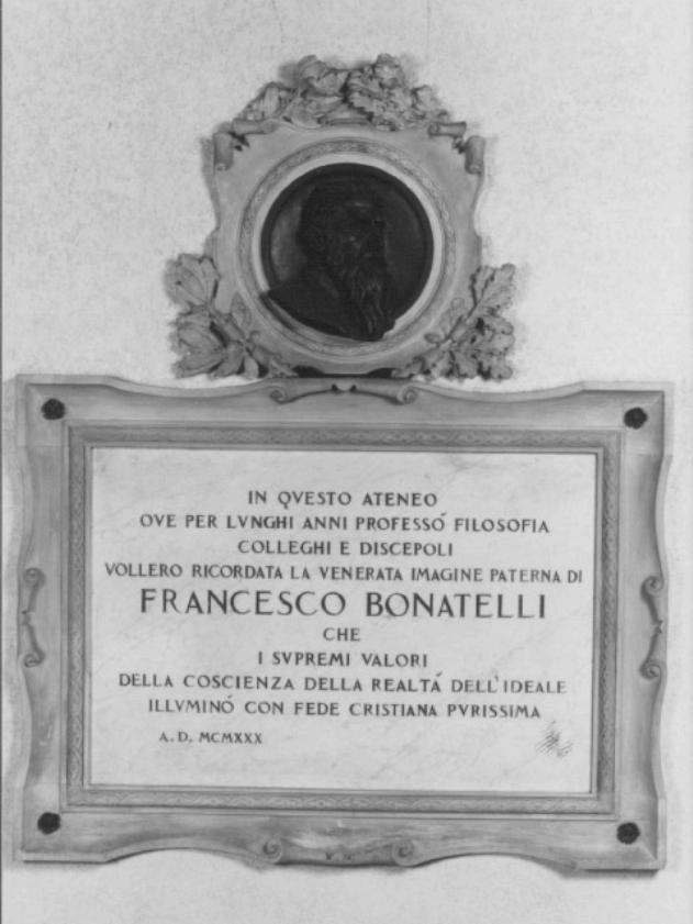 ritratto di Francesco Bonatelli (monumento) - ambito veneto (sec. XX)