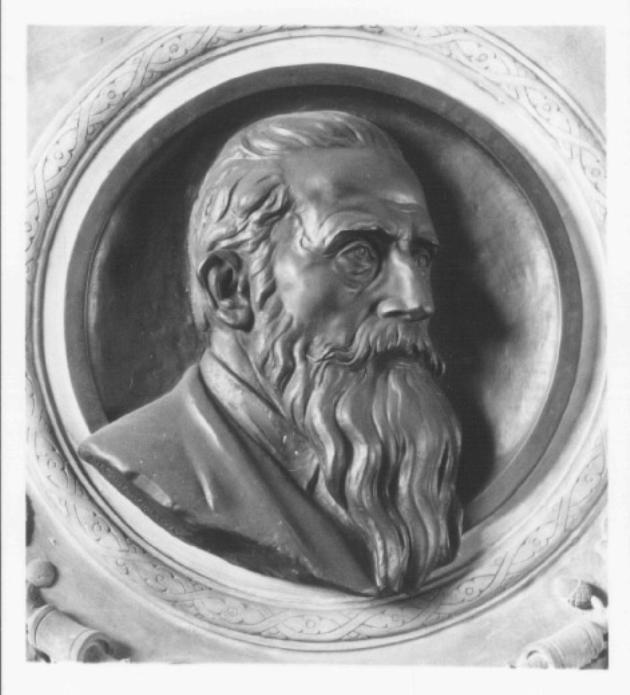 ritratto di Francesco Bonatelli (rilievo) di Costantini Nereo (sec. XX)