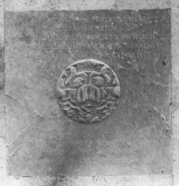 lapide commemorativa - ambito feltrino (sec. XVIII)