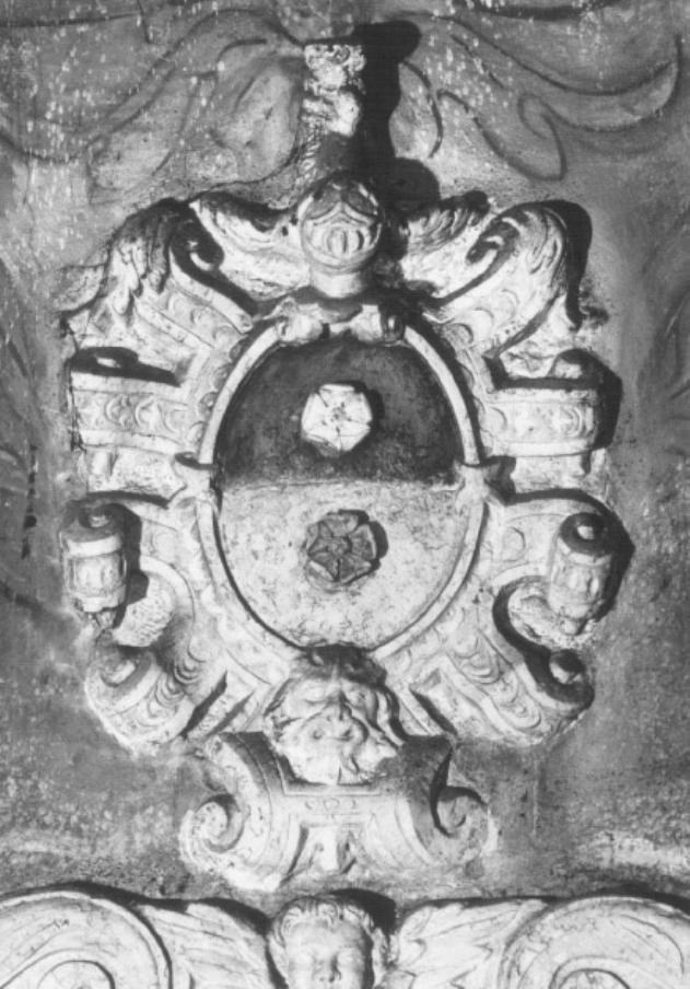 stemma gentilizio della famiglia Mocenigo (decorazione plastica) - ambito veneto (sec. XVII)