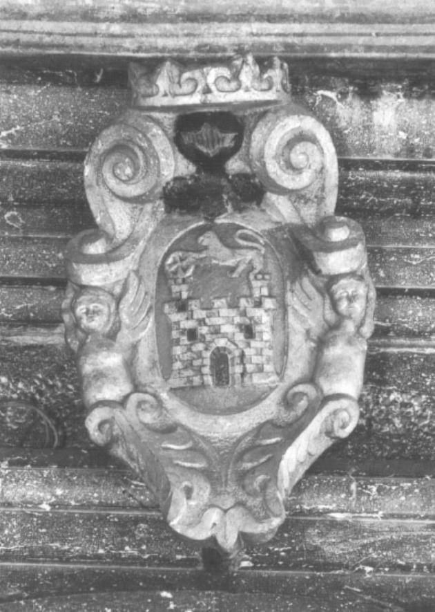 stemma gentilizio Albrizzi (decorazione plastica) - ambito veneto (sec. XVII)